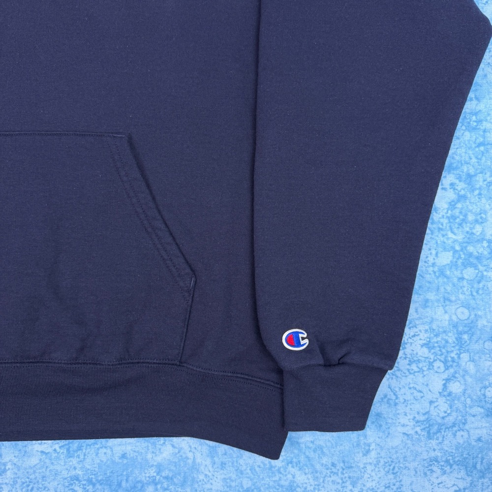 Champion Syracuse University Hoodie Navy Blue Mens Medium Sweatshirt NCAA - Picture 4 of 9